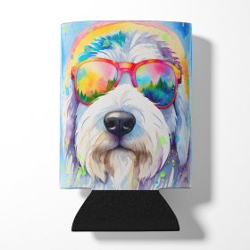 Hippie Dawg Can or Bottle Hugger (Dog Breed: Old English Sheepdog 2535, size: Can Hugger)