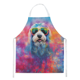 Hippie Dawg Apron (Dog Breed: Old English Sheepdog 2536, size: large)
