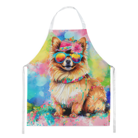 Hippie Dawg Apron (Dog Breed: Pomeranian 2538, size: large)