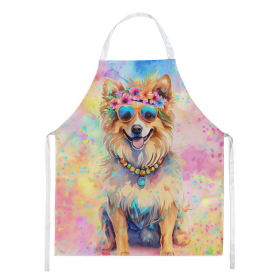 Hippie Dawg Apron (Dog Breed: Pomeranian 2539, size: large)