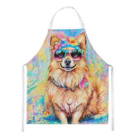 Hippie Dawg Apron (Dog Breed: Pomeranian 2541, size: large)
