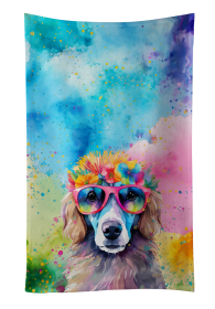 Hippie Dawg Kitchen Towel (Dog Breed: Poodle 2542, size: 25Hx15W)