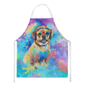 Hippie Dawg Apron (Dog Breed: Pug 2543, size: large)