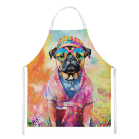 Hippie Dawg Apron (Dog Breed: Pug 2544, size: large)