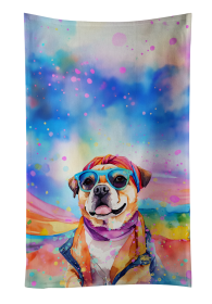 Hippie Dawg Kitchen Towel (Dog Breed: Pug 2545, size: 25Hx15W)