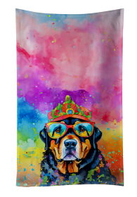 Hippie Dawg Kitchen Towel (Dog Breed: Rottweiler 2547, size: 25Hx15W)