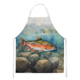Nautical Collection Apron (Dog Breed: Brook Trout 2774, size: large)