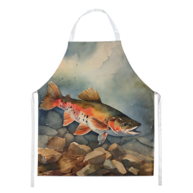 Nautical Collection Apron (Dog Breed: Brook Trout 2775, size: large)