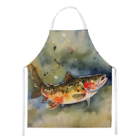 Nautical Collection Apron (Dog Breed: Brook Trout 2776, size: large)