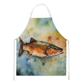 Nautical Collection Apron (Dog Breed: Brook Trout 2779, size: large)