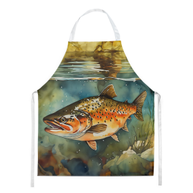 Nautical Collection Apron (Dog Breed: Brook Trout 2780, size: large)