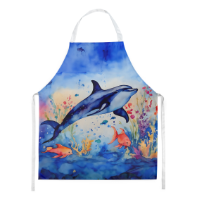 Nautical Collection Apron (Dog Breed: Dolphin 2784, size: large)