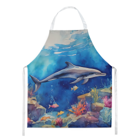 Nautical Collection Apron (Dog Breed: Dolphin 2785, size: large)