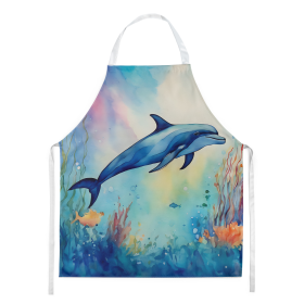 Nautical Collection Apron (Dog Breed: Dolphin 2786, size: large)