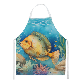 Nautical Collection Apron (Dog Breed: Flounder 2787, size: large)