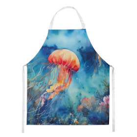 Nautical Collection Apron (Dog Breed: Jellyfish 2793, size: large)