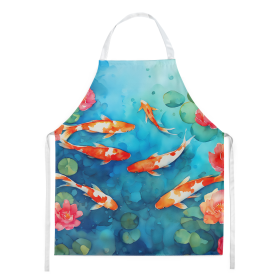 Nautical Collection Apron (Dog Breed: Koi Fish 2795, size: large)