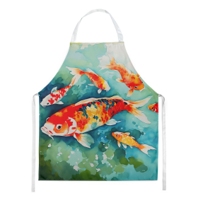 Nautical Collection Apron (Dog Breed: Koi Fish 2796, size: large)