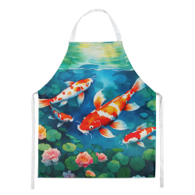 Nautical Collection Apron (Dog Breed: Koi Fish 2797, size: large)