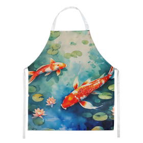 Nautical Collection Apron (Dog Breed: Koi Fish 2798, size: large)