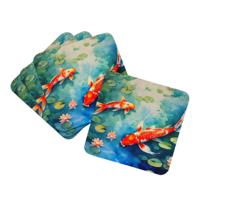 Nautical Collection Foam Coasters (Dog Breed: Koi Fish 2798, size: 3.5)