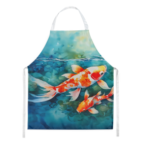 Nautical Collection Apron (Dog Breed: Koi Fish 2799, size: large)