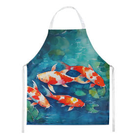 Nautical Collection Apron (Dog Breed: Koi Fish 2800, size: large)
