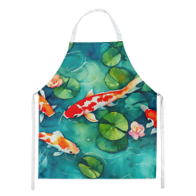 Nautical Collection Apron (Dog Breed: Koi Fish 2801, size: large)