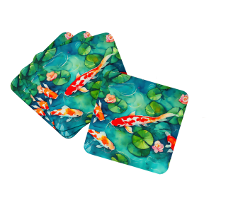 Nautical Collection Foam Coasters (Dog Breed: Koi Fish 2801, size: 3.5)