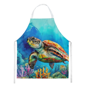 Nautical Collection Apron (Dog Breed: Loggerhead Sea Turtle 2805, size: large)