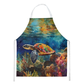 Nautical Collection Apron (Dog Breed: Loggerhead Sea Turtle 2808, size: large)