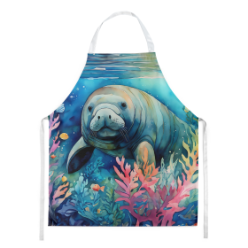 Nautical Collection Apron (Dog Breed: Manatee 2812, size: large)