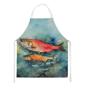 Nautical Collection Apron (Dog Breed: Salmon 2818, size: large)