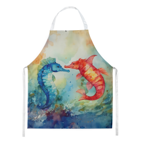 Nautical Collection Apron (Dog Breed: Seahorses 2822, size: large)
