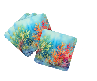 Nautical Collection Foam Coasters (Dog Breed: Seaweed 2825, size: 3.5)