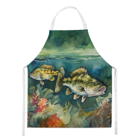Nautical Collection Apron (Dog Breed: Smallmouth Bass 2826, size: large)