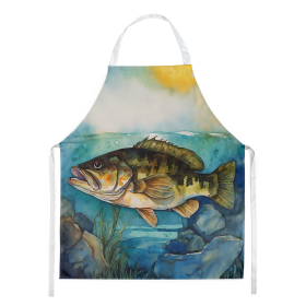 Nautical Collection Apron (Dog Breed: Smallmouth Bass 2827, size: large)