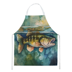 Nautical Collection Apron (Dog Breed: Smallmouth Bass 2828, size: large)