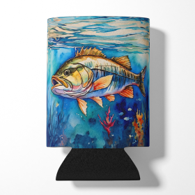Nautical Collection Can or Bottle Hugger (Dog Breed: Striped Bass 2833, size: Can Hugger)
