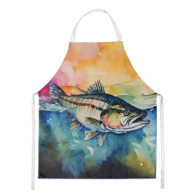 Nautical Collection Apron (Dog Breed: Striped Bass 2834, size: large)
