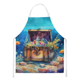 Nautical Collection Apron (Dog Breed: Treasure Chest 2835, size: large)