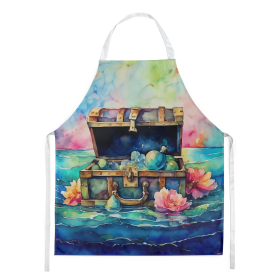 Nautical Collection Apron (Dog Breed: Treasure Chest 2836, size: large)