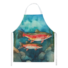 Nautical Collection Apron (Dog Breed: Trout 2839, size: large)