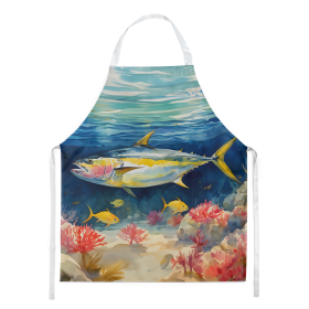 Nautical Collection Apron (Dog Breed: Yellowfin Tuna 2842, size: large)