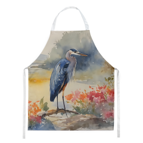Nautical Collection Apron (Dog Breed: Blue Heron 2845, size: large)