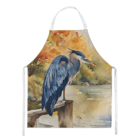 Nautical Collection Apron (Dog Breed: Blue Heron 2849, size: large)