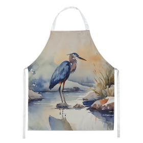 Nautical Collection Apron (Dog Breed: Blue Heron 2850, size: large)