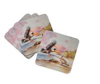 Nautical Collection Foam Coasters (Dog Breed: Pelican 2854, size: 3.5)