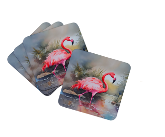 Nautical Collection Foam Coasters (Dog Breed: Flamingo 2860, size: 3.5)