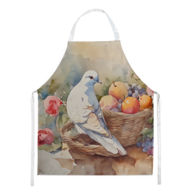 Watercolor Birds Apron (Dog Breed: Dove 3206, size: large)